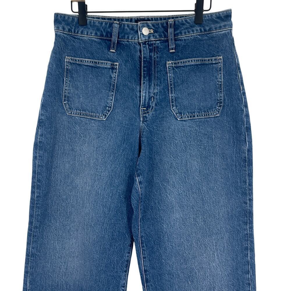 J.Crew Factory Curvy Full Length Wide Leg Jean in All-Day Stretch Size 30 - Picture 4 of 8